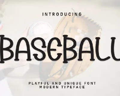 Baseball Display font