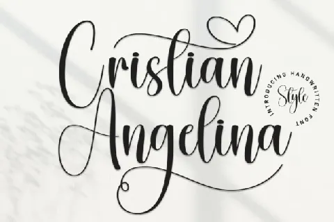 Cristian Angelina Calligraphy font