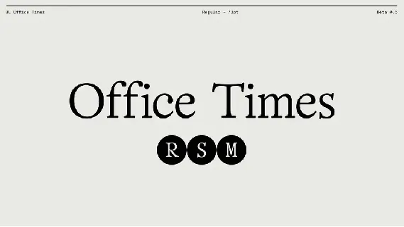 Office Times Family font