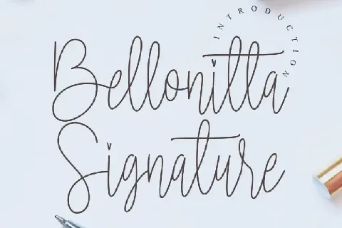 Bellonitta Signature Script font