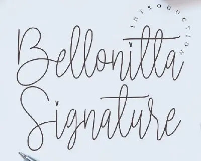 Bellonitta Signature Script font