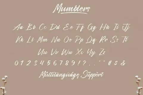 Mumblers Script font