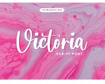 Victoria Script font