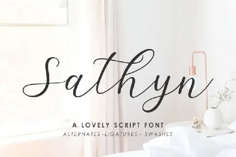 Sathyn Script font