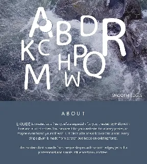 Liquide Typeface font