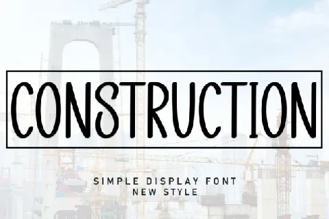 Construction Display font