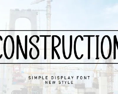 Construction Display font