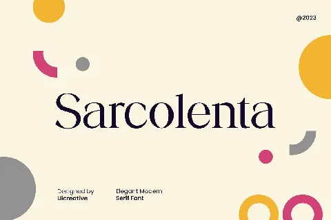 Sarconlenta font