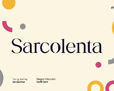 Sarconlenta font