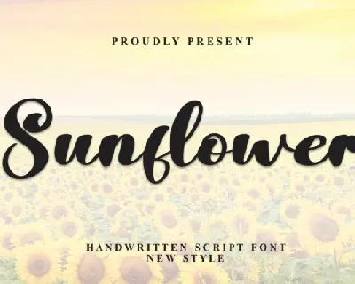 Sunflower Script Typeface font