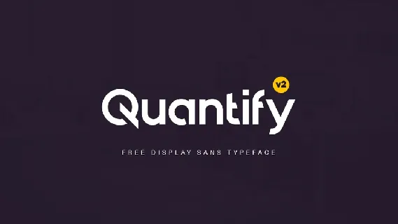 Quantify v2 Typeface font