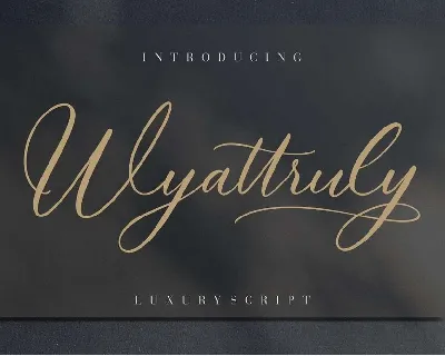 Wyattruly font