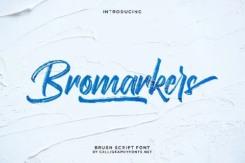 Bromarkers Demo font