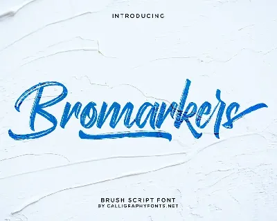 Bromarkers Demo font