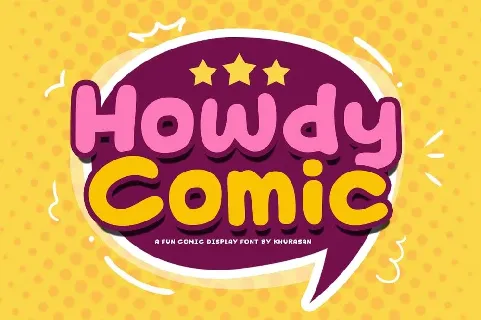 Howdy Comic font