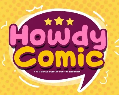 Howdy Comic font