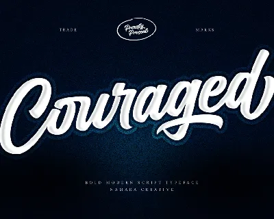 Couraged font