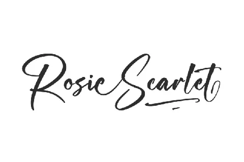 Rosie Scarlet font