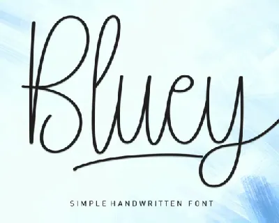 Bluey Script font