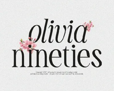 TBJ Olivia Nineties Demo font
