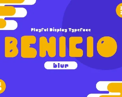 Benicio Blur font