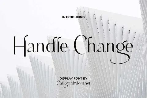 Handle Change font