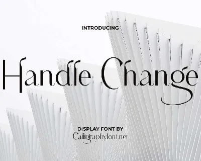 Handle Change font