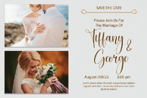 Bride Calligraphy font