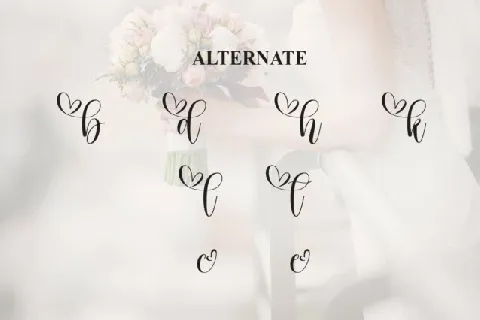 Bride Calligraphy font