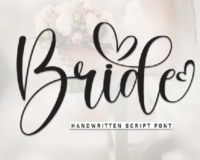 Bride Calligraphy font