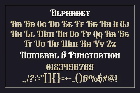 Block Black font