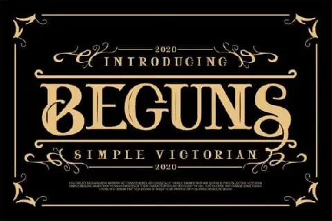 Beguns Display font