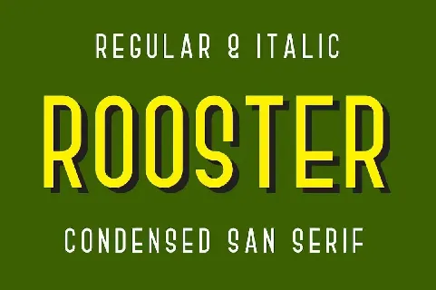 Rooster font