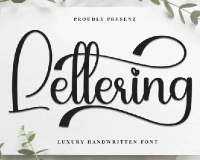 Lettering Script font