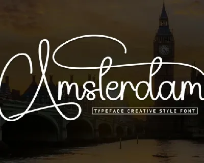 Amsterdam Script Typeface font