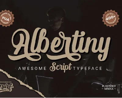 Albertiny Calligraphy font