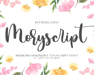 Moryscript font
