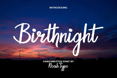 Birthnight font