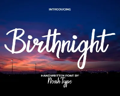 Birthnight font