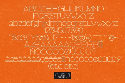 Strangeluv font