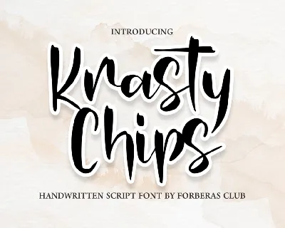 Krasty Chips font