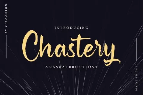 Chastery Brush font