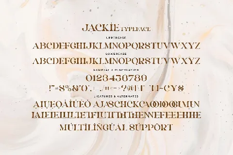 Jackie font