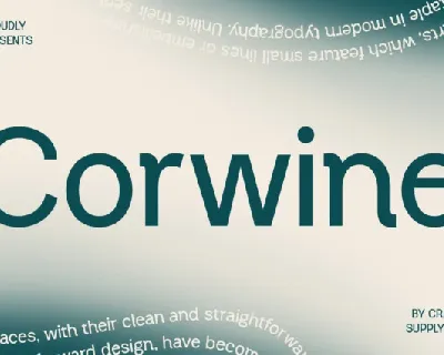 Corwine font