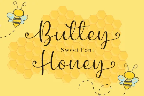 Buttey Honey font