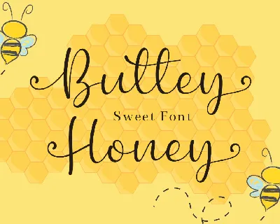 Buttey Honey font