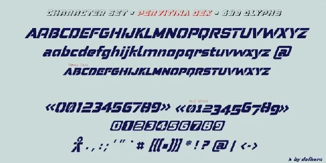 Pervitina Dex Typeface font