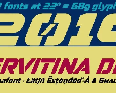 Pervitina Dex Typeface font