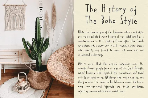 Boho Lifestyle font