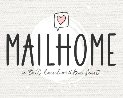 Mailhome font